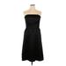 White House Black Market Cocktail Dress - Party Open Neckline Sleeveless: Black Dresses - Women's Size 14