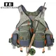 New Men's Adjustable Fly Fishing Vest Outdoor Trout Packs Mesh Fishing Vest Tackle Bag Jacket