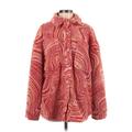 Aureum Fleece Jacket: Pink Paisley Jackets & Outerwear - Women's Size Small