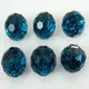 30Pcs 1/2" Acryl Crystal Buttons Quartz Faceted Rondelle Bead Buttons Sewing Craft Scrapbooking