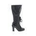 Faryl Robin Boots: Black Print Shoes - Women's Size 6 - Round Toe