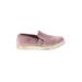 Steve Madden Flats: Slip On Platform Casual Pink Solid Shoes - Women's Size 8 - Almond Toe