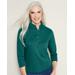 Blair Women's Essential Henley 3/4 Sleeve Tee - Green - 2X - Womens