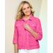 Blair Women's Forever Eyelet Jacket - Pink - L - Misses