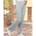 Blair Women's Go Everywhere Straight Leg Pull-On Knit Pants - Grey - 1X - Womens