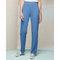 Blair Women's Go Everywhere Straight Leg Pull-On Knit Pants - Blue - PS - Petite