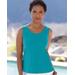 Blair Women's Essential Tank Top - Blue - PM - Petite