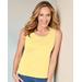 Blair Women's Essential Tank Top - Yellow - PXL - Petite