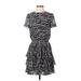 MICHAEL Michael Kors Casual Dress - DropWaist: Black Zebra Print Dresses - Women's Size X-Small
