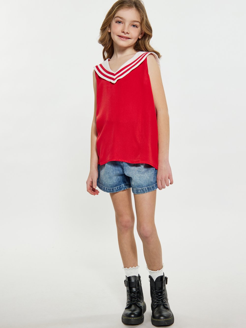 Dreimaster (Kids) Bluse Mädchen rot, 146 Image