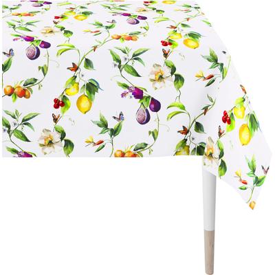 Tischdecke APELT "6851 SUMMERTIME, Sommerdeko, Sommer", bunt (weiß, bunt), B:150cm L:250cm, Polyester, Baumwolle, Tischd