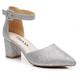 Femme Chaussures à Talons Chaussures de mariage Chaussures habillées Bureau du quotidien Talon Bottier Bout pointu Confort Marche Cuir microbien Boucle Argent Amande Noir