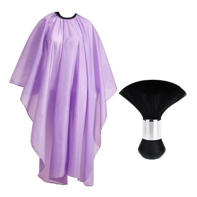 Professional Waterproof Hair Styling Cape Hair Cutting Salon Cape Gown Hair Salon With Snap Closure White