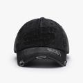 Men's Baseball Cap Sun Hat Trucker Hat Black Blue 100% Cotton Embroidered Ripped Fashion Casual Street Daily Letter Adjustable Sunscreen Breathable