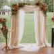 Beige Pink Wedding Arch Drapes Chiffon Fabric Drapery Sheer Backdrop Curtains for Party Ceremony Arch Stage Decorations