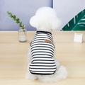Dog Shirt,Dog Shirts / T-Shirt Vest Stripes Basic Adorable Cute Dog Clothes Puppy Clothes Dog Outfits Breathable Black Red Blue Costume Dog XS