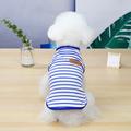 Dog Shirt,Dog Shirts / T-Shirt Vest Stripes Basic Adorable Cute Dog Clothes Puppy Clothes Dog Outfits Breathable Black Red Blue Costume Dog XS