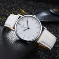 GENEVE Men Watch Ultra Thin Quartz Watch Luxury Leather Strap Sport Wristwatch Men Casual Business Quartz Clock Waterproof