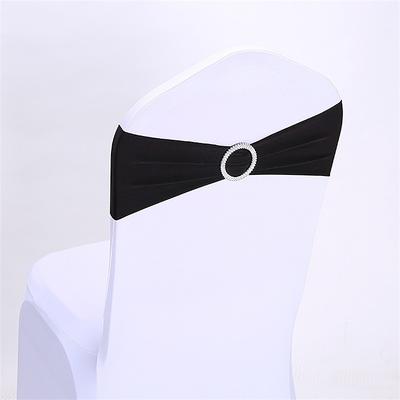 50PCS Wedding Chair Decorations Stretch Chair Bows and Sashes for Party Ceremony Reception Banquet Spandex Chair Covers slipcovers