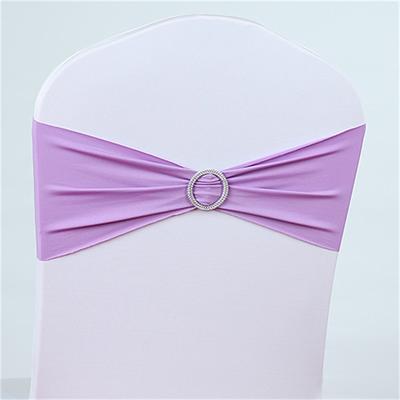 50PCS Wedding Chair Decorations Stretch Chair Bows and Sashes for Party Ceremony Reception Banquet Spandex Chair Covers slipcovers