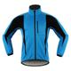 Arsuxeo Men's Cycling Jacket Fleece Jacket Winter Thermal Warm Fleece Lining Windproof Breathable Bike Jacket Windbreaker Mountain Bike MTB Road Bike Cycling City Bike Cycling Blue Orange Bike Wear