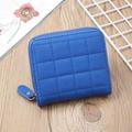 Women Short Wallets PU Leather Female Plaid Purses Ladies Card Holder Wallet Fashion Woman Small Zipper Wallet with Coin Purse