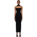 Toteme Black Slip-through Midi Dress