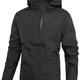 Men's Lightweight Waterproof Rain Jacket, Hooded Outdoor Raincoat Hiking Windbreaker Jacket Coat