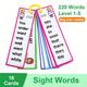 Kids 3-8 Years English 220 Sight Words Cards Vocabulary Building Montessori Learning Toys, Memorise Games Gifts Educational Flashcard