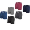 Leo Poldo Men's Milk Silky Boxer Panties 3 Pairs/3 Pieces Of Mixed Color Bags