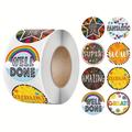 500pcs/roll Reward Self-adhesive Sticker Self-adhesive Round Encouragement Cartoon Stickers Office Stationery Decorative Label Seal Sticker