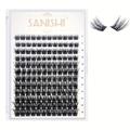 108 Clusters Lashes, D Curl Volume Individual Lashes Extensions, Wispy Lashes Cluster Diy At Home ( D-8-16 Mix )