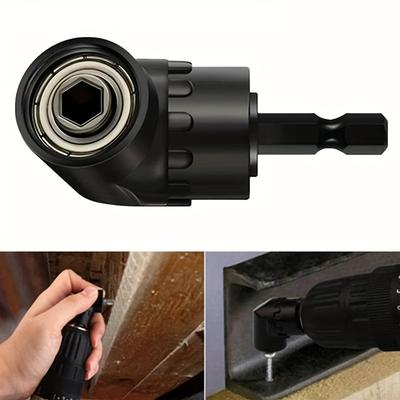 "1pc 105 Degree Drill Adapter Attachment, Impact Driver Extension Hex Bit Socket 1/4"" For Wrenches And Drills, Charging Screwdrivers Or Manual Wrenches"