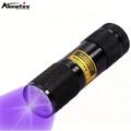 Alonefire 9 Led Uv Light 395-400nm Led Uv Flashlight, Mini Torch For Curing Money Ore Id Moldy Food Detector, Home Pet Stains Cat Tinea Invisible Ink Marker Checker Use Aaa Batteries (not Included)