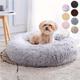"Calming Dog & Cat Bed, Donut Cuddler Warming Cozy Soft Round Bed, Fluffy Faux Fur Plush Cushion Bed For Small Medium And Large Dogs And Cats (16""/20""/24""/28""/31""/39"")"