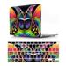 CatXQ Colored Butterfly Design Case for MacBook Pro 15 inch Retina 15 2012-2015 A1398 with Keyboard Cover - D