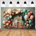 Baby Shower 1st Birthday Backdrop for Photography Colorful Balloon Arch Flower Cake Smash Wedding Party Decor Photo Background