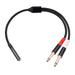 Dual 6.35mm Male to 3.5mm Female Cord 3.5mm to Dual 1/4 Audio Splitters Cable