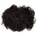Men Short Black Wigs Soft Texture Breathable Adjust Net Firmly Wear False Curly Hair Wigs