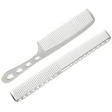 2 Pcs Metal Barrettes Hair Pick Comb Large Combs for Modify Styling Stainless Steel Man Miss