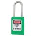 MASTER LOCK S33GRN Lockout Padlock,KD,Green,1-13/16"H