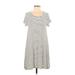 Old Navy Casual Dress - Shift: Ivory Stripes Dresses - Women's Size Small