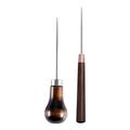 2 Pcs Handmade Wooden Handle Awl Shoe Repair Tools Sugar Stir Needle Leather Craft Awls Scratch