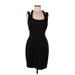 Guess Casual Dress - Sheath: Black Solid Dresses - Women's Size 10