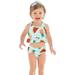 Qufokar Mom And Me Swimsuit Swimsuit 11 Two Dot Ruffles Watermelon Cartoon Printed Summer Piece Outfits Swimsuit Girls Baby Swimwear Bikini Girls Swimwear