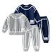 KYAIGUO Toddler Kids Autumn Sweatshirt Set for Boys Girls Pullover Sweatsuits Tracksuit Outfits 2PCS Toddler Autumn Loungewear Outfit Size 2-10T