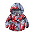 QUYUON Toddler Windbreaker Jacket with Hood Baby Boys Girls Winter Windproof Thick Light Hoodie Jackets Kids Full Zip up Hooded Jackets Outerwear Coat Lightweight Fall Jackets Red 1T-2T