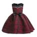 2T Baby Girls Dress 3T Girls Sleeveless Dress Party Dresses for Girls Rose Jacquard Girls Princess Dress Toddler Girls Sundress Red