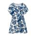 Toddler Girl s Dress Fashion Casual Short Sleeved Crewneck Animal Foot Prints Dresses Elegant Cute Outwear