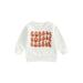 FOCUSNORM Toddler Baby Girl Boy Thanksgiving Sweatshirt Letter Print Crewneck Pullover Sweater Shirts Oversized Fall Tops